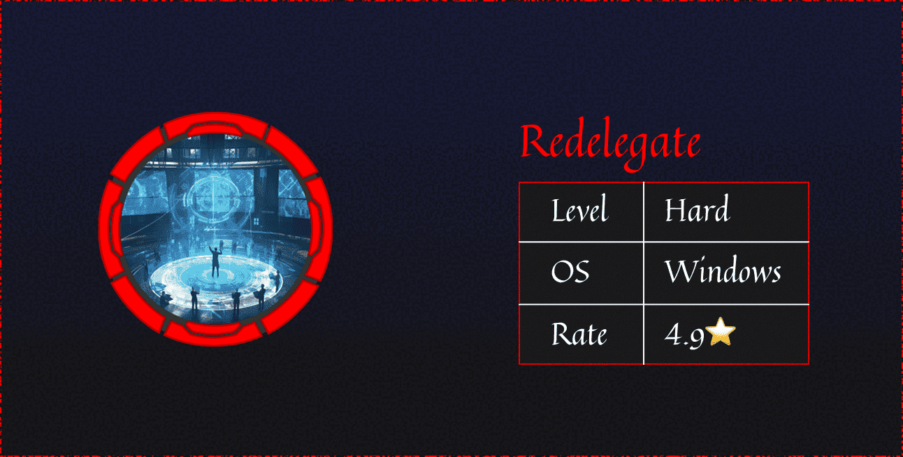 HTB: Redelegate